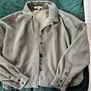 Muted Green Corduroy Shirt